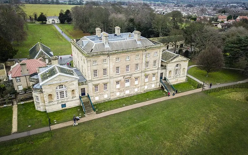 Cusworth Hall, Doncaster, aerial drone photography by Drone Site UK